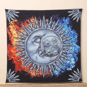 Boho Sun and Moon Style Tapestry Tapestry Yixian house Store 1 