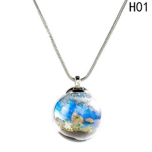 Dream World Ball Charm Necklace – Glaze Ball Pendant Pendant Necklaces A Walking Jewelries Store 1 