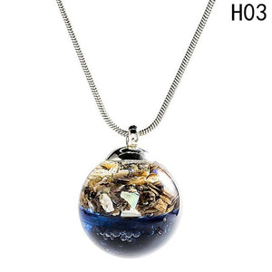 Dream World Ball Charm Necklace – Glaze Ball Pendant Pendant Necklaces A Walking Jewelries Store 3 