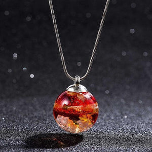 Dream World Ball Charm Necklace – Glaze Ball Pendant Pendant Necklaces A Walking Jewelries Store 4 