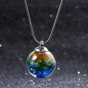 Dream World Ball Charm Necklace – Glaze Ball Pendant Pendant Necklaces A Walking Jewelries Store 5 