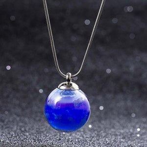 Dream World Ball Charm Necklace – Glaze Ball Pendant Pendant Necklaces A Walking Jewelries Store 6 
