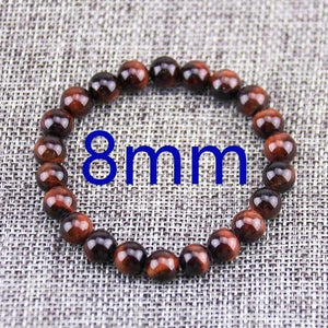 Red Tiger Eye Stone Bracelet NOISIM Official Store 8mm beads 