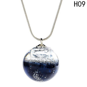 Dream World Ball Charm Necklace – Glaze Ball Pendant Pendant Necklaces A Walking Jewelries Store 9 