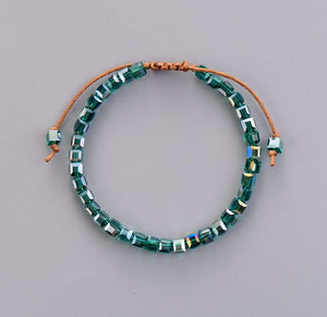 Hand Made Natural Crystal Bead Friendship Bracelet SUKI FASHION JEWELRY Blue Nile 