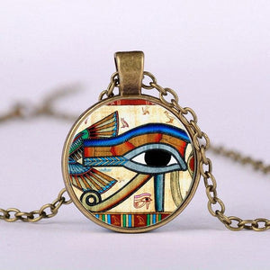Egyptian The Eye of Horus Protection necklace Nana93 Store Bronze 