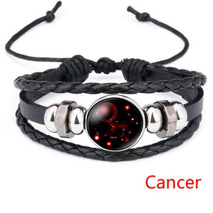 12 Constellation Handmade Bracelet Charm Bracelets LKO Official Store Cancer 
