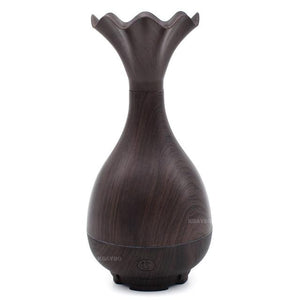 Wood Grain Magic Bottle Aromatherapy Essential Oil Diffuser and Humidifier Humidifiers KBAYBO Official Store DarkWood 