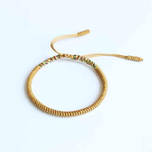 Tibetan Buddhist Knots Lucky Rope Bracelets Balance Set Chain & Link Bracelets Eastisan Store Golden Mix Multi 