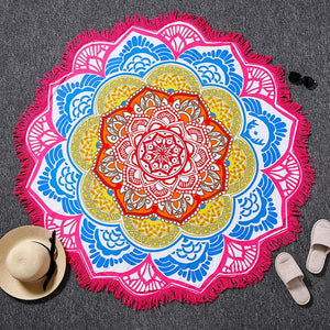 Bright and Colorful BOHO Indian-Style Mandala Tapestry Tapestry zenshopworld Hot Pink 
