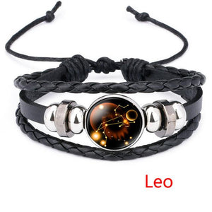 12 Constellation Handmade Bracelet Charm Bracelets LKO Official Store Leo 