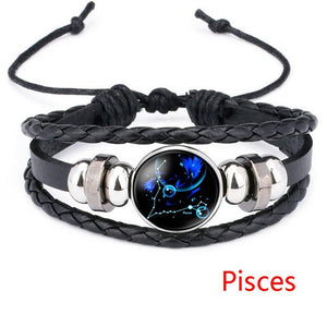 12 Constellation Handmade Bracelet Charm Bracelets LKO Official Store Pisces 