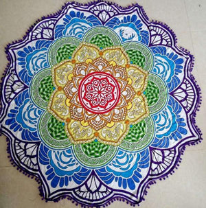 Bright and Colorful BOHO Indian-Style Mandala Tapestry Tapestry zenshopworld Purple Ball 