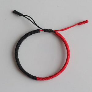Tibetan Buddhist Handmade Lucky Knots Bracelet Elevate Set JINJIAHUI FOREIGN TRADE CO.,LTD Black Red Mix 