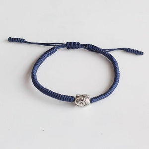 Multi Color Buddha Handmade Knots Lucky Knots Rope Bracelet JINJIAHUI FOREIGN TRADE CO.,LTD Blue 