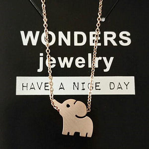 Baby Elephant Necklace Necklaces Show Jewelry Rose Gold Plated 
