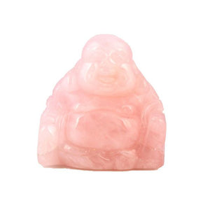 Natural Stone Carved Buddha Reiki Crystal Beads YWG Stone YWG Stone Store Rose quartz 