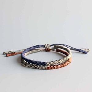 Tibetan Buddhist Blessed Knots Rope Bracelets Energy Set Eastisan Store 2 Piece Set 
