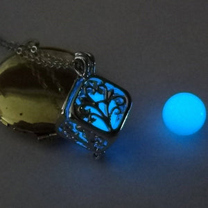 Tree Of Life Glow Necklace Pendant Necklaces iBoom Sky Blue 