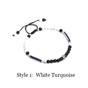 Natural Onyx Black Obsidian Minimalist Bracelet Home Reikinn Store White Turquoise 
