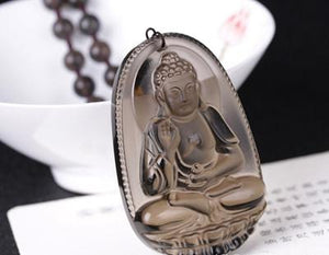 Natural Ice Black Obsidian Carved Buddha Necklace JINJIAHUI FOREIGN TRADE CO.,LTD 4 