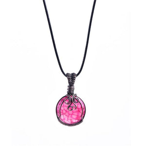 Natural Stone Pendant Necklace with Chain Necklaces & Pendants YGLINE Official Store color2 