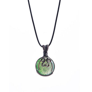 Natural Stone Pendant Necklace with Chain Necklaces & Pendants YGLINE Official Store color3 