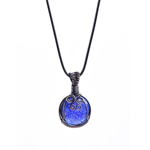 Natural Stone Pendant Necklace with Chain Necklaces & Pendants YGLINE Official Store color4 