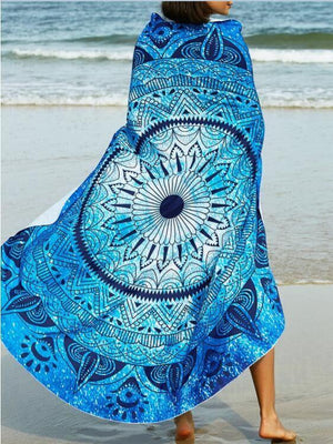 Turquoise Blue Mandala Blanket Scarves Shop1802283 Store Cotton 