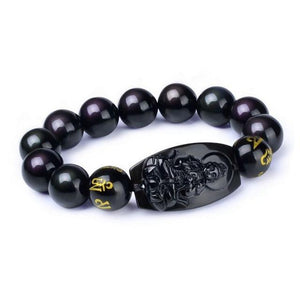 10MM Natural Black Obsidian Buddha Bracelet Beads JINJIAHUI FOREIGN TRADE CO.,LTD 7 