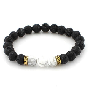 Obsidian and Lava Stone Healing and Meditation Bracelet Strand Bracelets subeads Store 8 