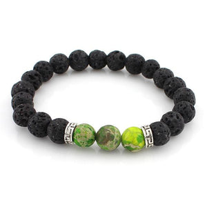 Obsidian and Lava Stone Healing and Meditation Bracelet Strand Bracelets subeads Store 4 