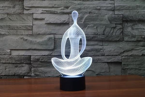 3D LED Meditation Yoga Lamp Night Lights zenshopworld 